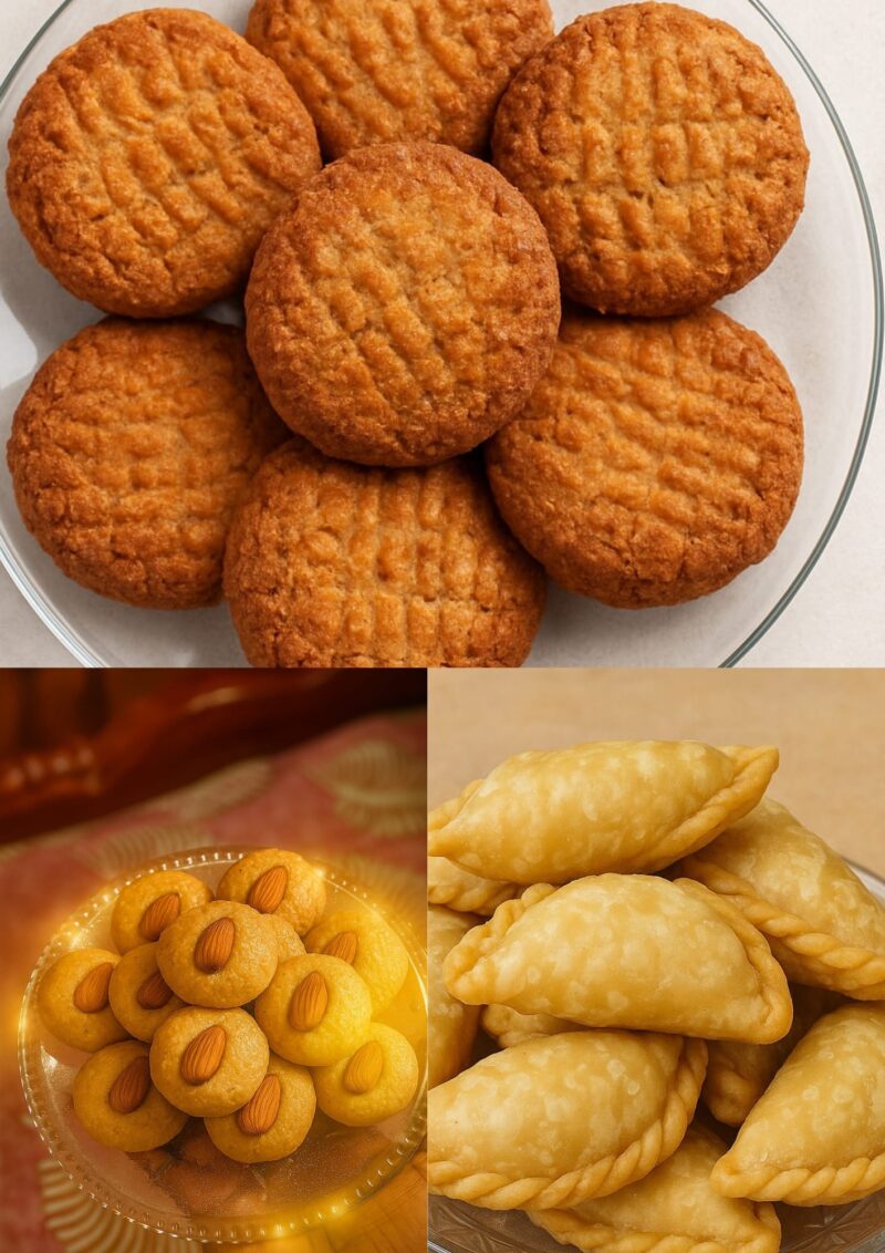 THEKUA + GUJIYA + PEDA  Bunch Of Snacks ( 250g each )